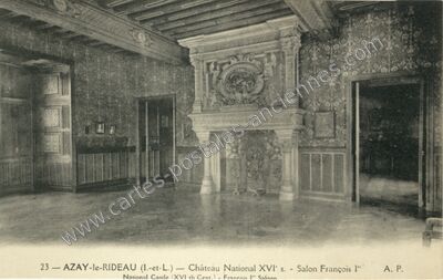 Carte postale ancienne Chateau National — Azay-le-Rideau (Indre-et-Loire)