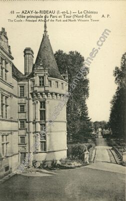 Carte postale ancienne Chateau National — Azay-le-Rideau (Indre-et-Loire)