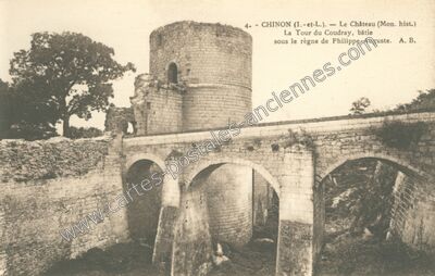 Carte postale ancienne Chateau de Chinon — Chinon (Indre-et-Loire)