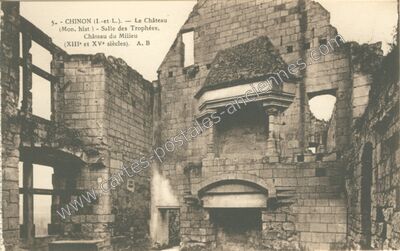 Carte postale ancienne Chateau de Chinon — Chinon (Indre-et-Loire)