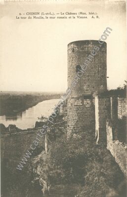 Carte postale ancienne Chateau de Chinon — Chinon (Indre-et-Loire)