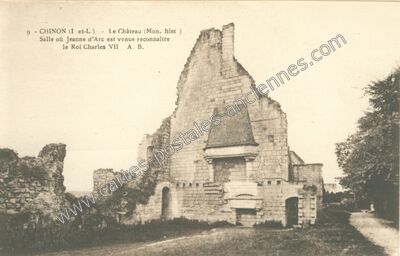 Carte postale ancienne Chateau de Chinon — Chinon (Indre-et-Loire)