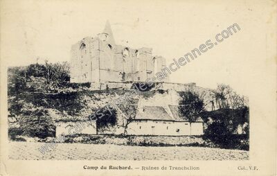 Carte postale ancienne Camp du Ruchard — Avon-les-Roches (Indre-et-Loire)
