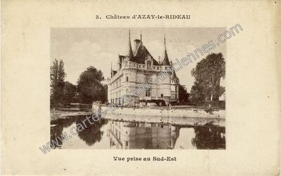 Carte postale ancienne Château d'Azay-le-Rideau — Azay-le-Rideau (Indre-et-Loire)