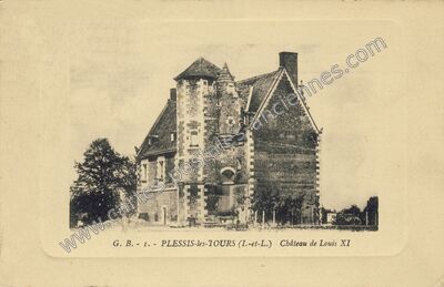 Carte postale ancienne Chateau de Plessis les Tours — La Riche (Indre-et-Loire)