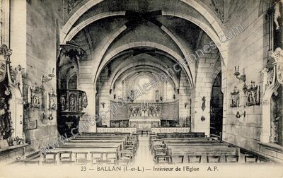 Carte postale ancienne Ballan — Ballan-Miré (Indre-et-Loire)