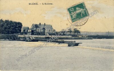 Carte postale ancienne L'Ecluse — Bléré (Indre-et-Loire)