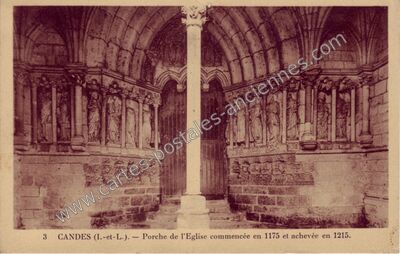 Carte postale ancienne Candes — Candes-Saint-Martin (Indre-et-Loire)