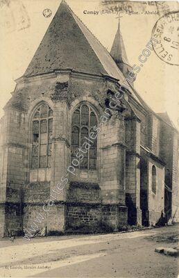 Carte postale ancienne Eglise. - Abside — Cangey (Indre-et-Loire)