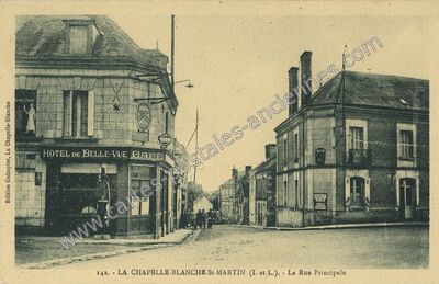 Carte postale ancienne La Chapelle Blanche Saint