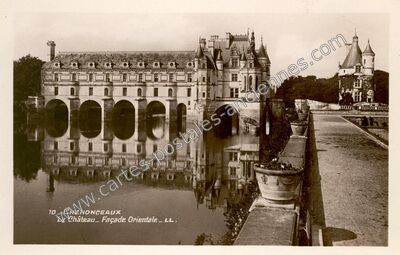 Carte postale ancienne Le Château. Façade Orientale — Chenonceaux (Indre-et-Loire)