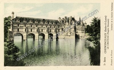 Carte postale ancienne Le Château (Façade Orientale) — Chenonceaux (Indre-et-Loire)