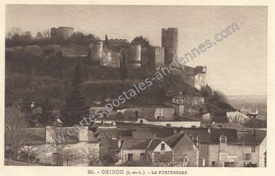 Carte postale ancienne La Forteresse — Chinon (Indre-et-Loire)