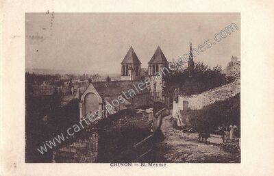 Carte postale ancienne St-Mexme — Chinon (Indre-et-Loire)