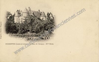 Carte postale ancienne Château de Chatigny - XVe Siècle — Fondettes (Indre-et-Loire)