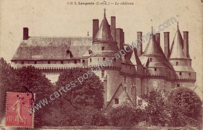 Carte postale ancienne Langeais Ch — Langeais (Indre-et-Loire)
