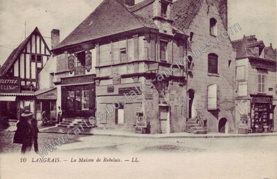 Carte postale ancienne La Maison de Rabelais — Langeais (Indre-et-Loire)