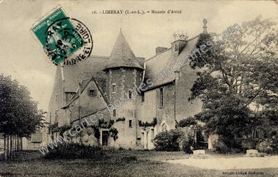 Carte postale ancienne Manoir d'Avizé — Limeray (Indre-et-Loire)