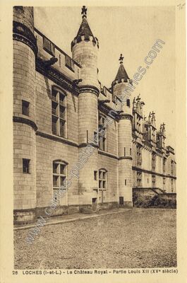 Carte postale ancienne Chateau de Loches — Loches (Indre-et-Loire)