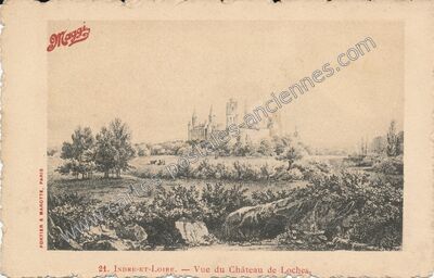 Carte postale ancienne Chateau de Loches — Loches (Indre-et-Loire)