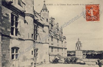 Carte postale ancienne Chateau de Loches — Loches (Indre-et-Loire)
