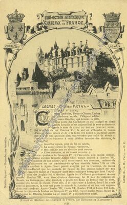 Carte postale ancienne Loches ch — Loches (Indre-et-Loire)