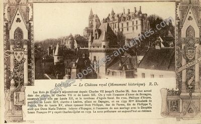 Carte postale ancienne Loches ch — Loches (Indre-et-Loire)