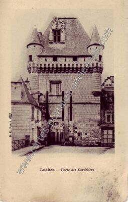 Carte postale ancienne Porte des Cordeliers — Loches (Indre-et-Loire)
