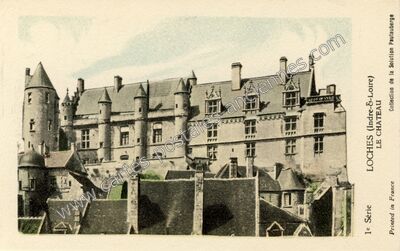 Carte postale ancienne Le Château — Loches (Indre-et-Loire)