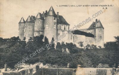 Carte postale ancienne Chateau de Luynes — Luynes (Indre-et-Loire)
