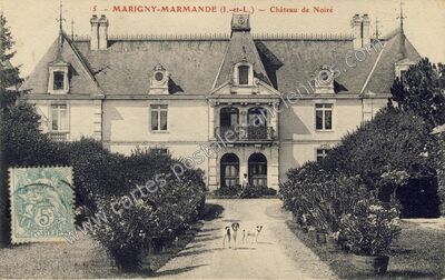 Carte postale ancienne Château de Noiré — Marigny-Marmande (Indre-et-Loire)
