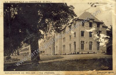 Carte postale ancienne Sanatorium de Bel-Air — La Membrolle-sur-Choisille (Indre-et-Loire)
