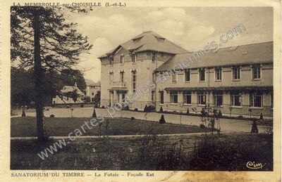 Carte postale ancienne Sanatorium du Timbre - La Futaie - Façade Est — La Membrolle-sur-Choisille (Indre-et-Loire)