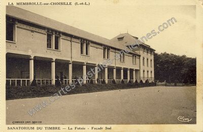 Carte postale ancienne Sanatorium du Timbre - La Futaie - Façade Sud — La Membrolle-sur-Choisille (Indre-et-Loire)
