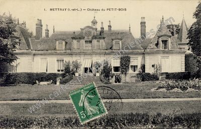 Carte postale ancienne Château du PETIT-BOIS — Mettray (Indre-et-Loire)