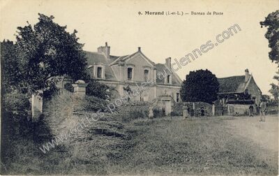 Carte postale ancienne Bureau de Poste — Morand (Indre-et-Loire)