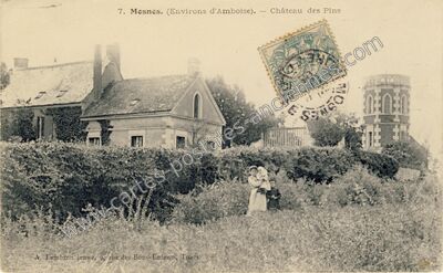 Carte postale ancienne Château des Pins — Mosnes (Indre-et-Loire)
