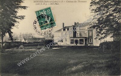 Carte postale ancienne Château des Thomeaux — Mosnes (Indre-et-Loire)