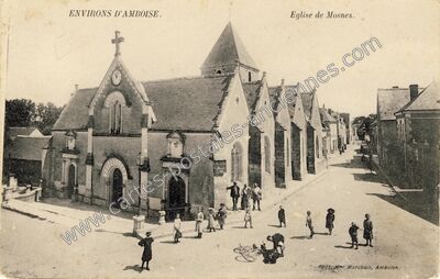 Carte postale ancienne Eglise de Mosnes — Mosnes (Indre-et-Loire)