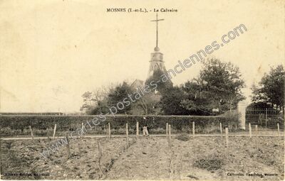 Carte postale ancienne Le Calvaire — Mosnes (Indre-et-Loire)