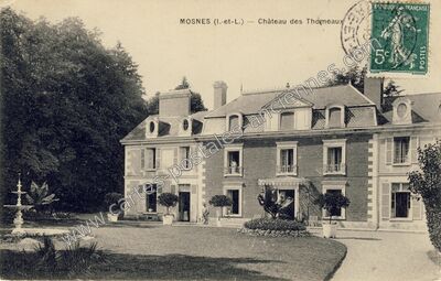 Carte postale ancienne Château des Thomeaux — Mosnes (Indre-et-Loire)