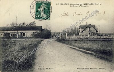 Carte postale ancienne Le Perreux — Nazelles-Négron (Indre-et-Loire)