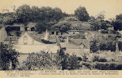 Carte postale ancienne La Rochère — Noizay (Indre-et-Loire)