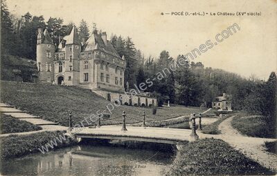 Carte postale ancienne Poce Ch — Pocé-sur-Cisse (Indre-et-Loire)