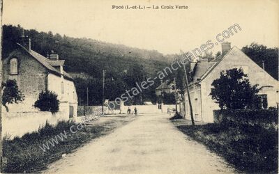 Carte postale ancienne Poce — Pocé-sur-Cisse (Indre-et-Loire)