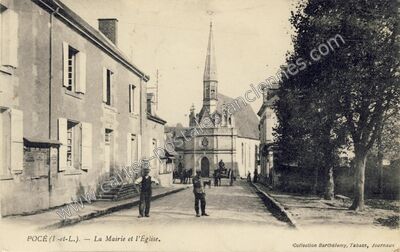 Carte postale ancienne Poce — Pocé-sur-Cisse (Indre-et-Loire)