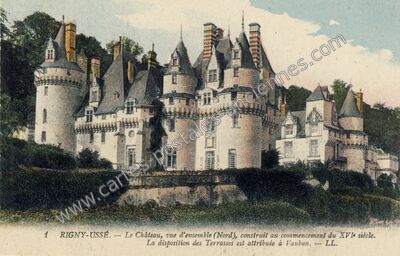 Carte postale ancienne Rigny Usse — Rigny-Ussé (Indre-et-Loire)