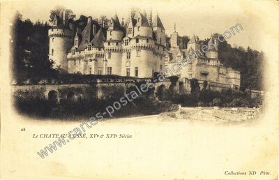 Carte postale ancienne Chateau d'Usse — Rigny-Ussé (Indre-et-Loire)