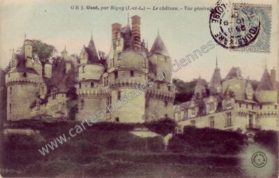 Carte postale ancienne Usse — Rigny-Ussé (Indre-et-Loire)