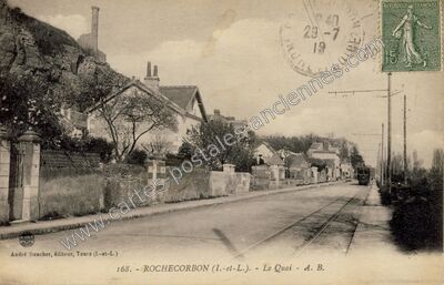Carte postale ancienne Le Quai — Rochecorbon (Indre-et-Loire)